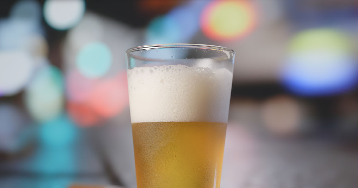 A pint of beer, representing the risk of receiving a DUI.